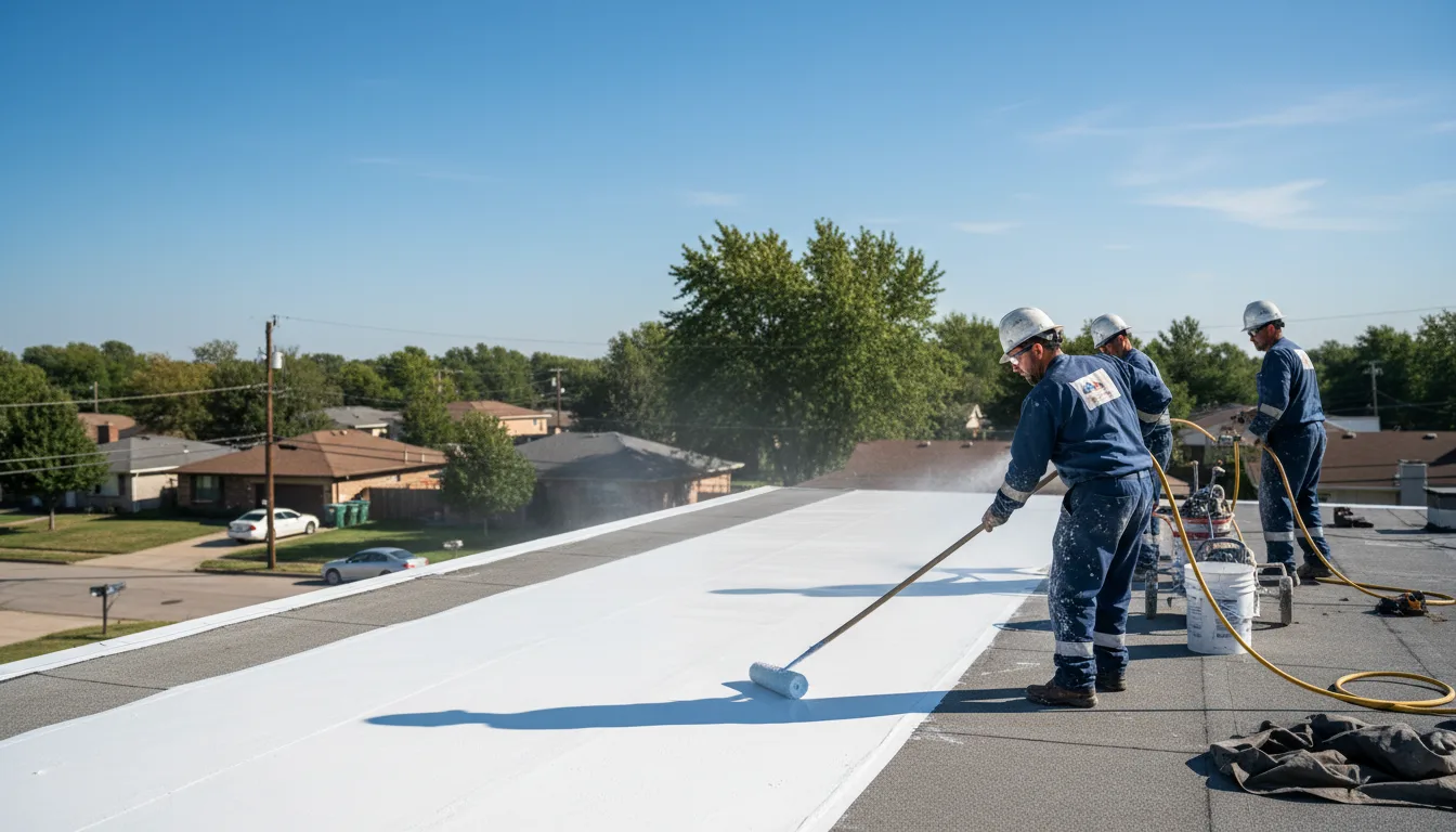 Commercial roof coating in Whitmer, WV near me